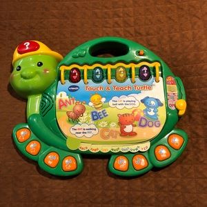 VTECH TOUCH & TEACH TURTLE. GREEN
